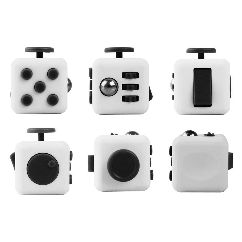 fidget cube-whiteblack