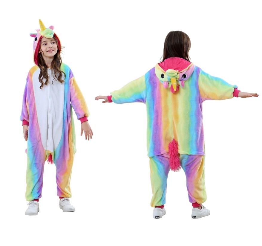 Animal Onesie Animal Pajamas Kids costumes Party wear Kids Rainbow Unicorn
